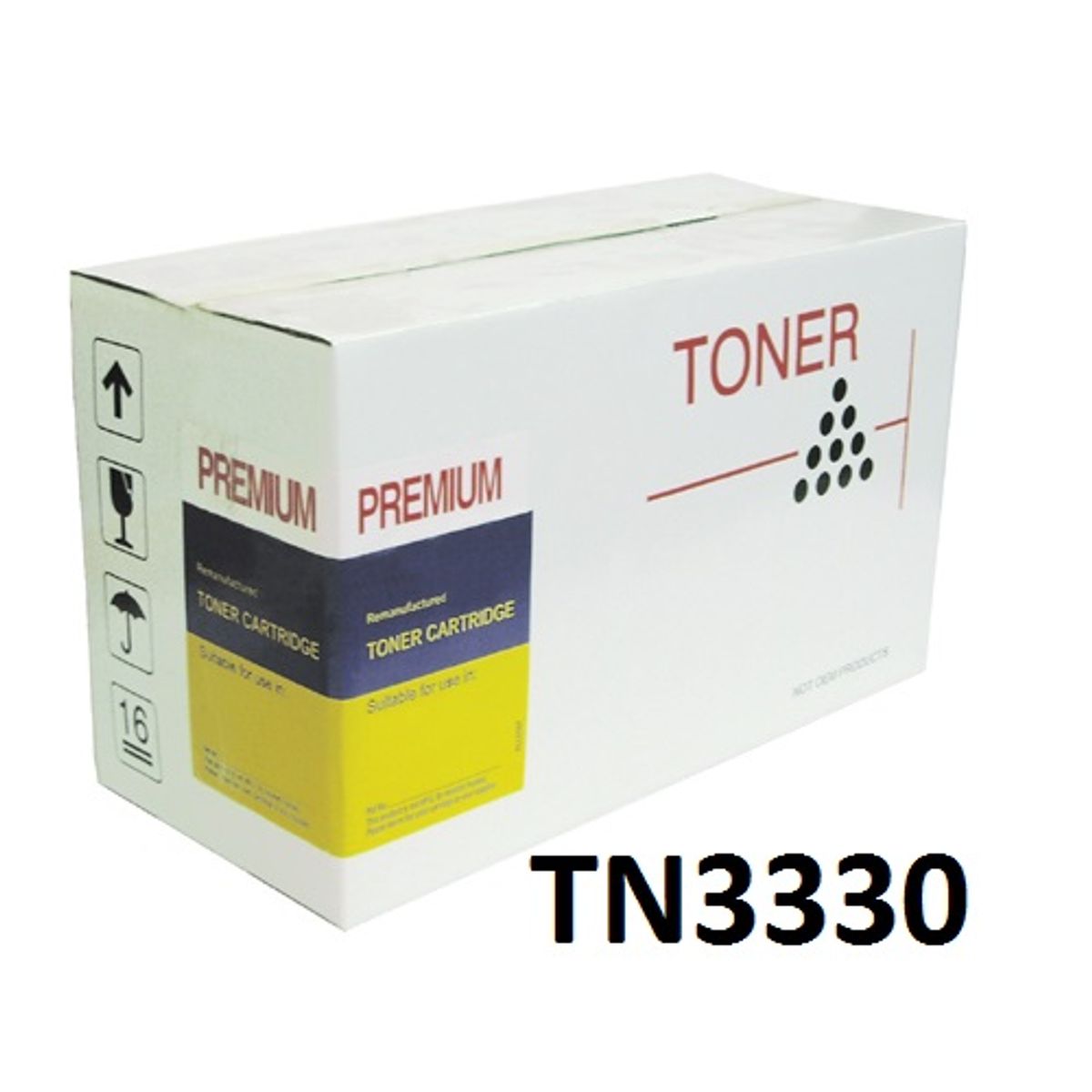 Brother TN3330 Sort Toner Kompatibel