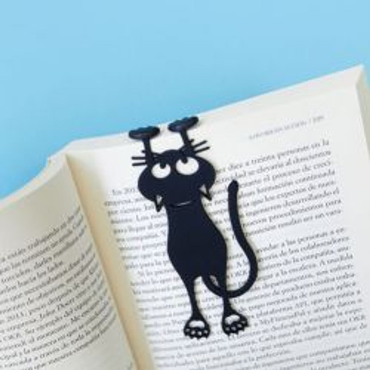 Balvi Bookmark,curious Cat,black - Bogmærke