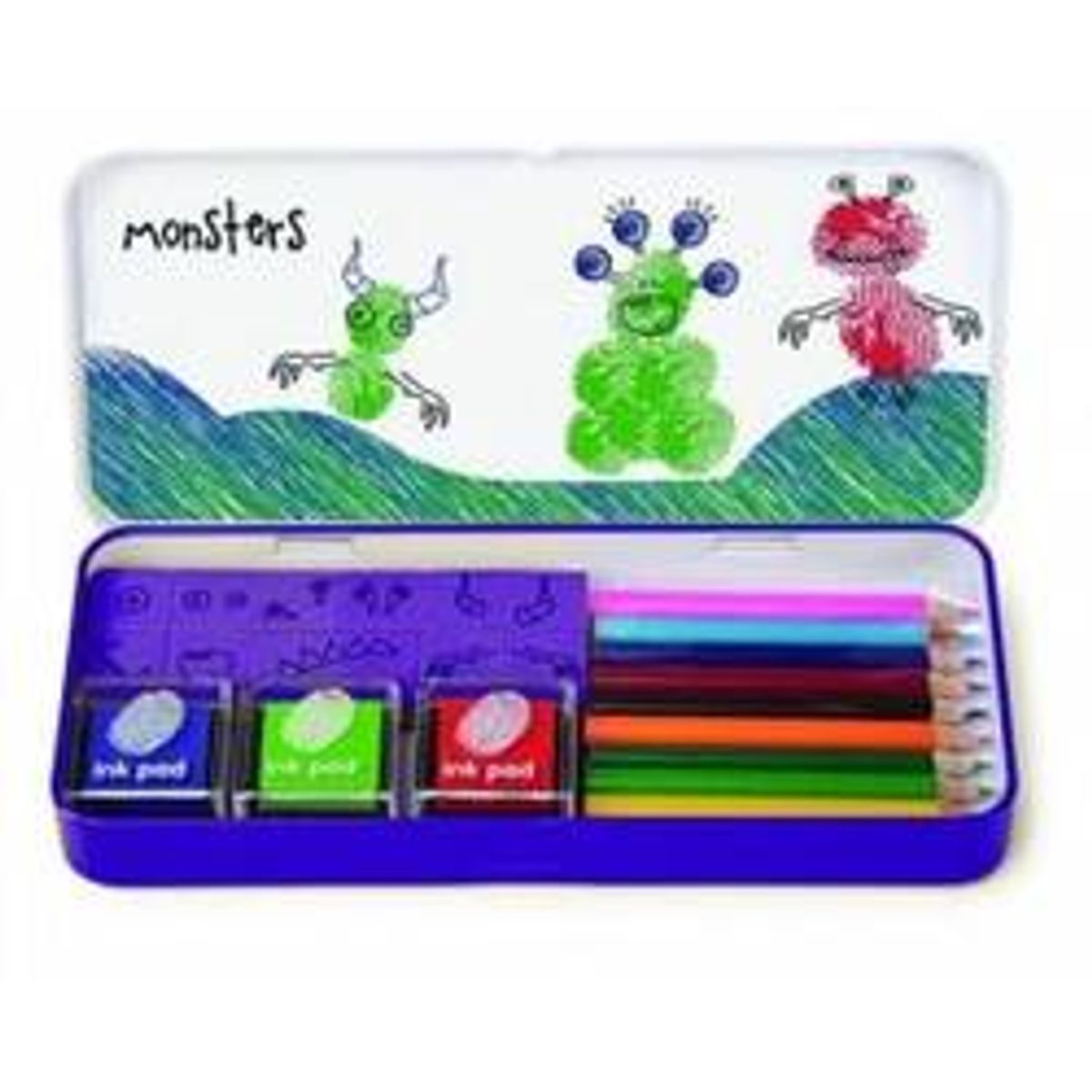 Finger Print Art Set Monsters