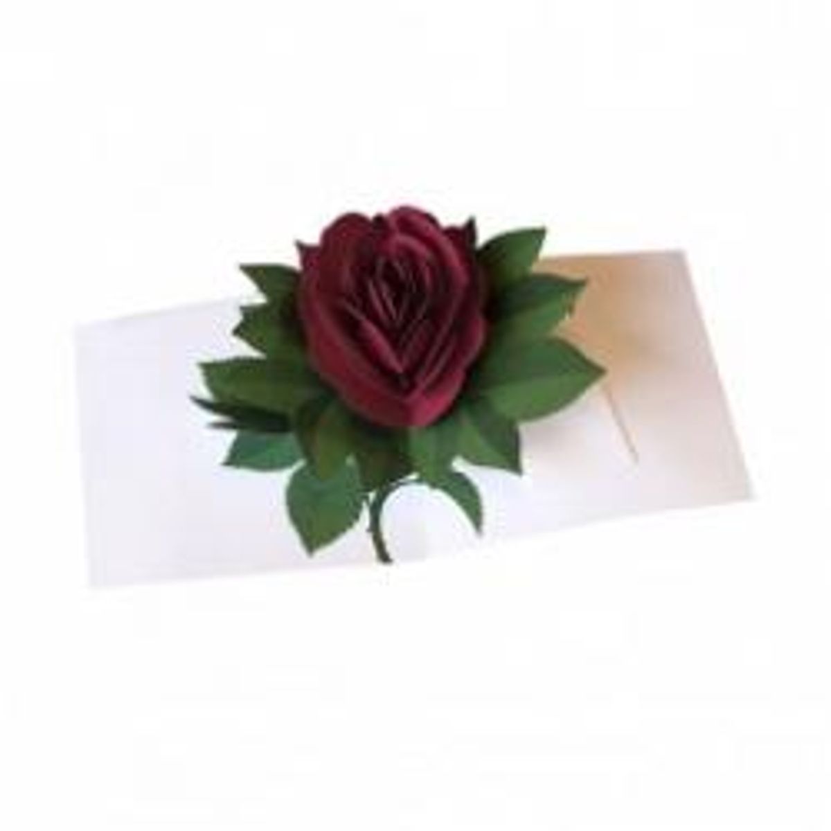 2totango Pop-up Card Rose Dark Red - Kort