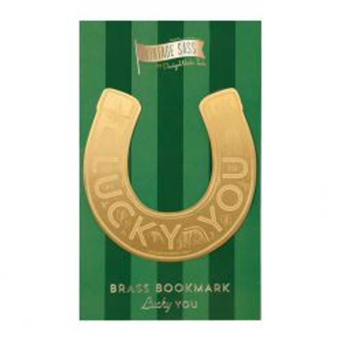 Designworks Ink Large Bookmark Metal Horseshoe Lucky You - Bogmærke