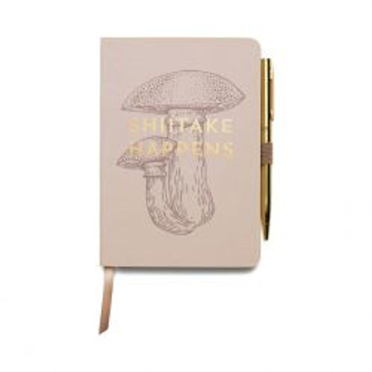 Designworks Ink Notebook With Pen - Shitake Happens - Notesbog