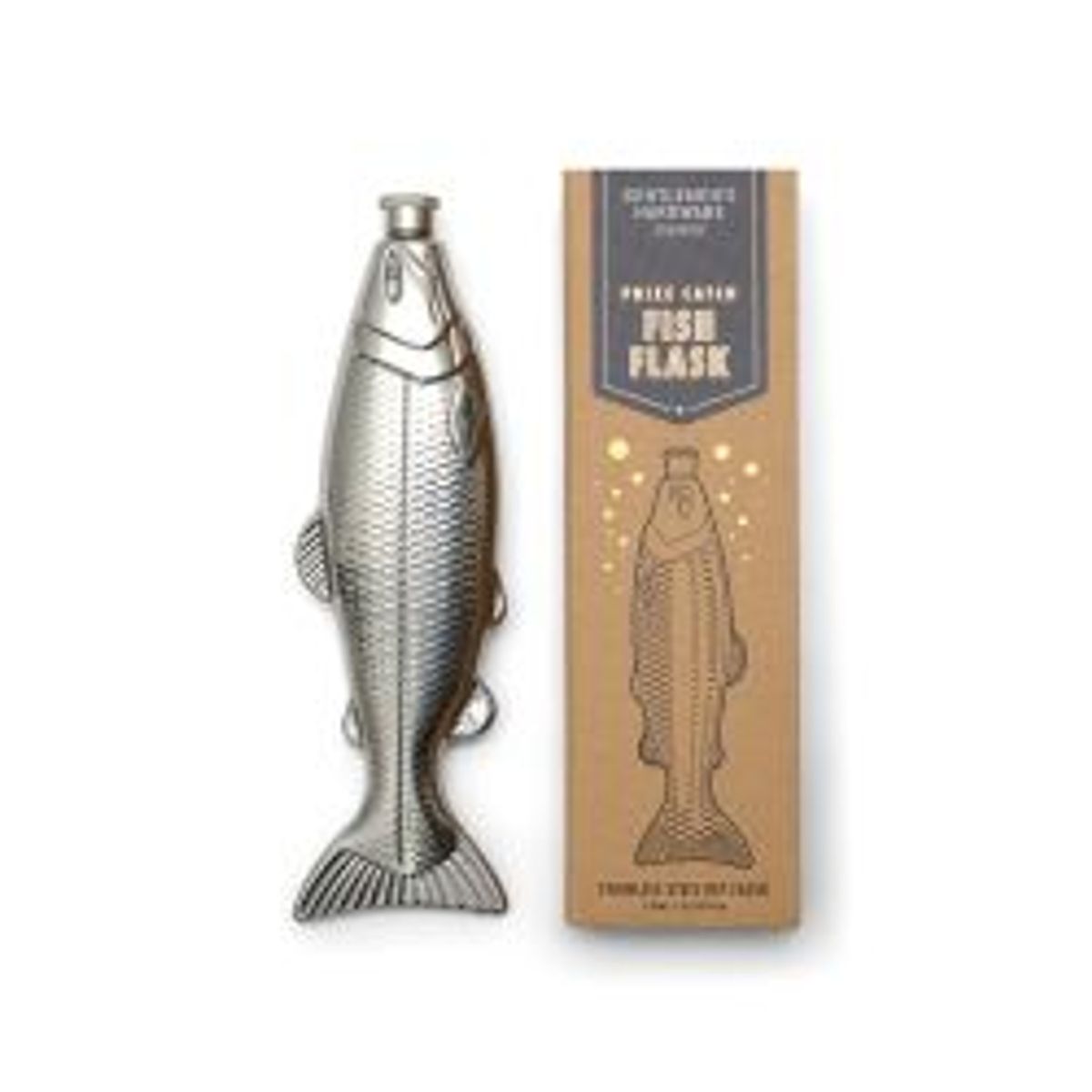 Gentlemen's Hardware Fish Hip Flask - Lommelærke