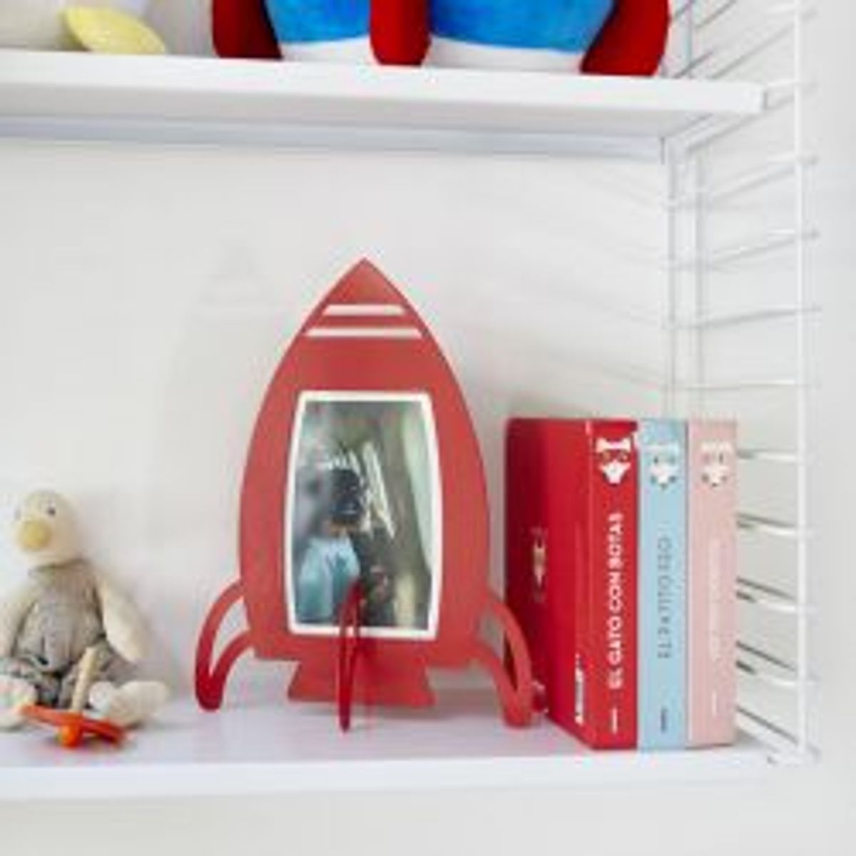 Balvi Photo Frame,rocket,red,metal - Ramme