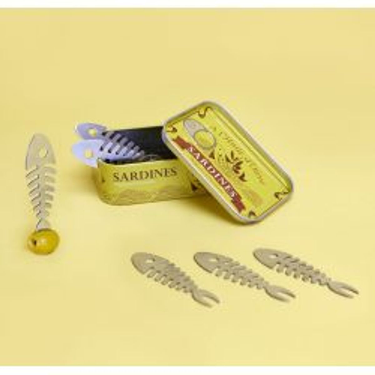 Balvi Snack fork, Sardines, X6, Tin - Køkkenredskaber