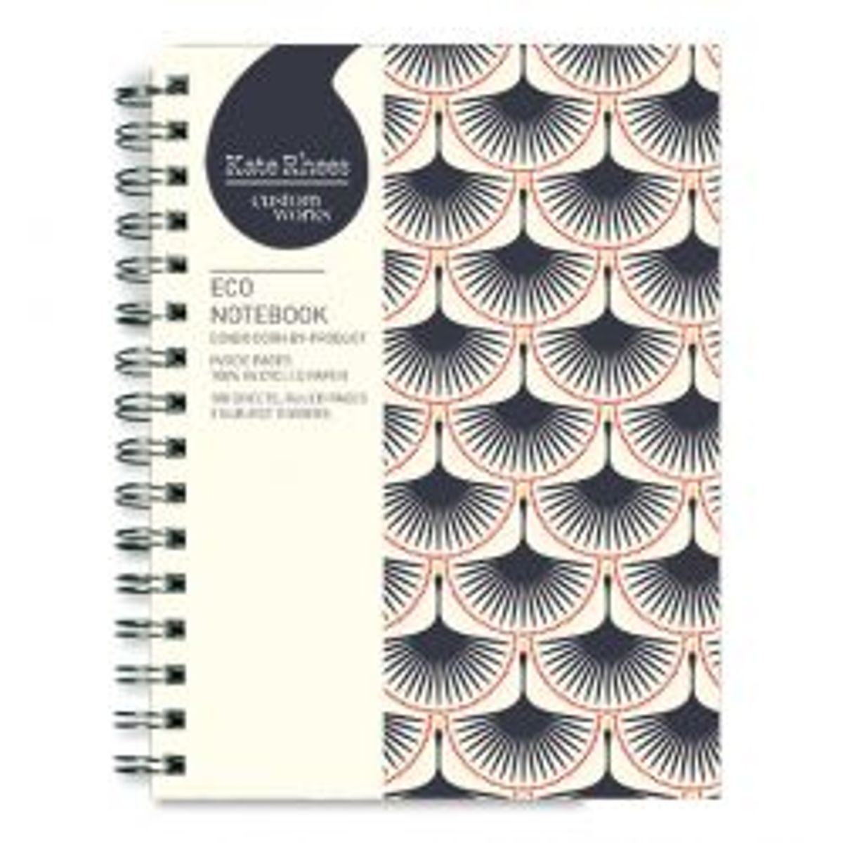 Customworks Spiral Notebook With Subject Tabs Swans And String Of Pearls - Notesbog