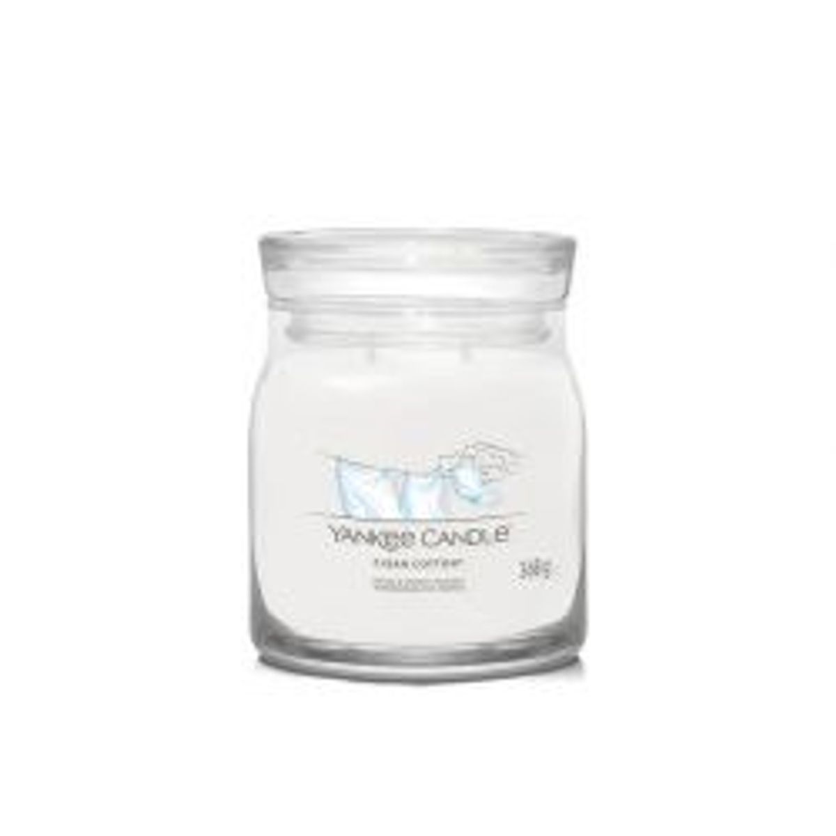 Yankee Candle Yc Signature - Medium - Clean Cotton - Duftlys