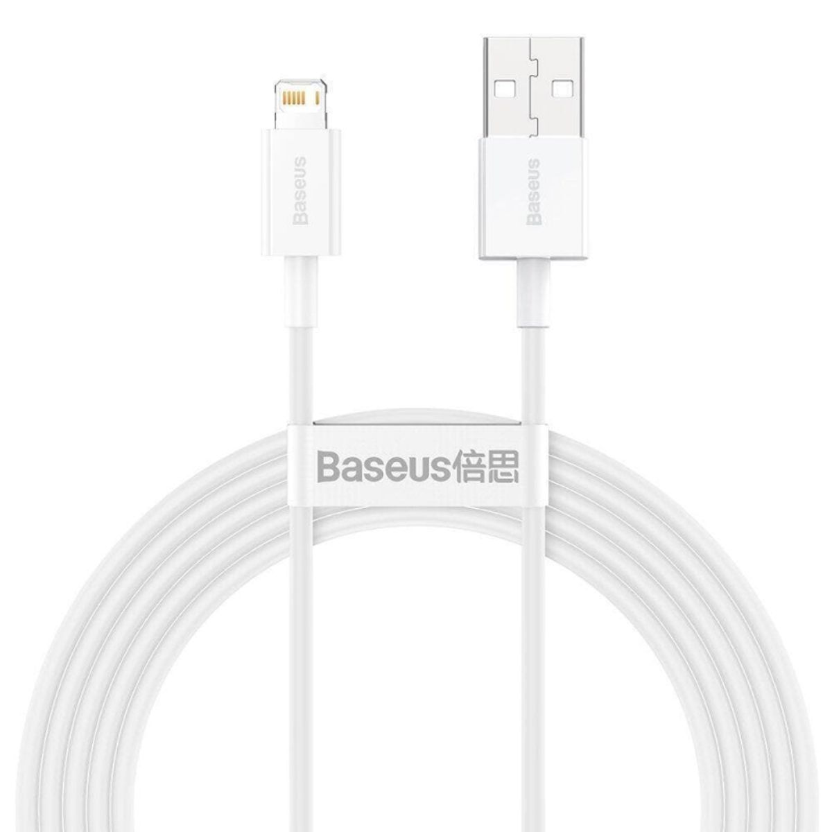 Ladekabel til Apple, Lightning-USB, Datakabel, 150cm, Hvid