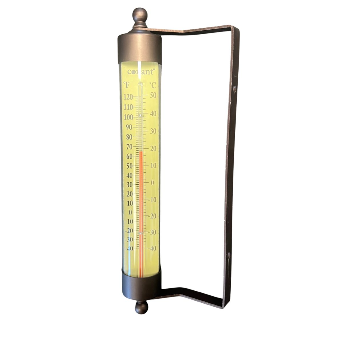 Termometer i bronzeret aluminium