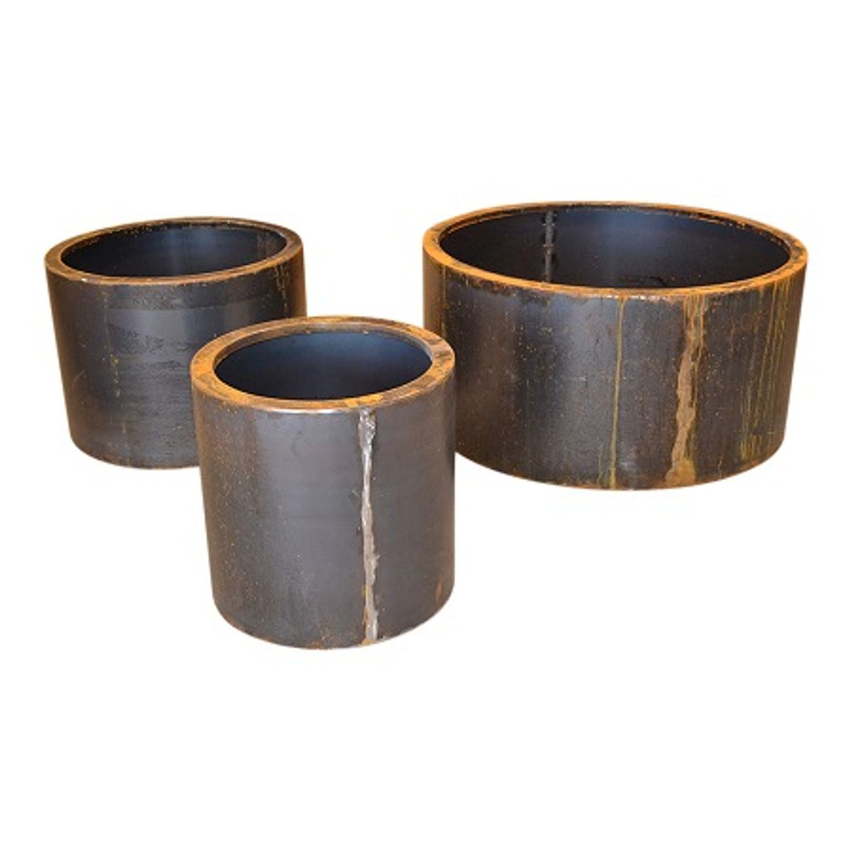 Cylinder formet plantekummer i corten - Ø60 x H60 cm