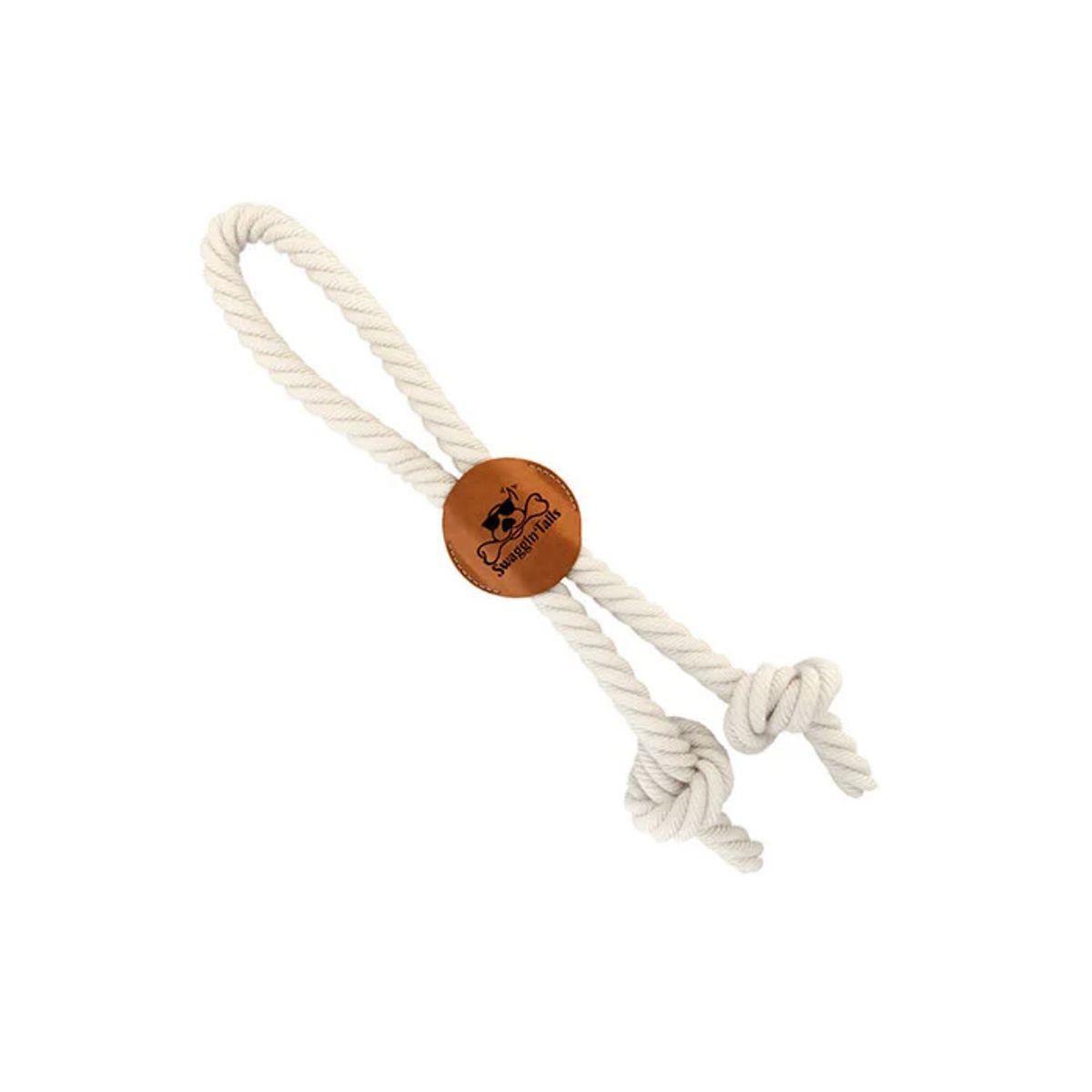 Swaggin Tails Knotted rope medalion hundelegetøj, 40 cm