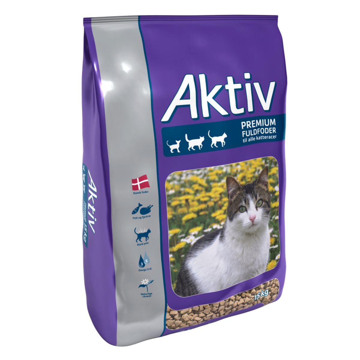 AKTIV Fuldfoder Kat 15 kg