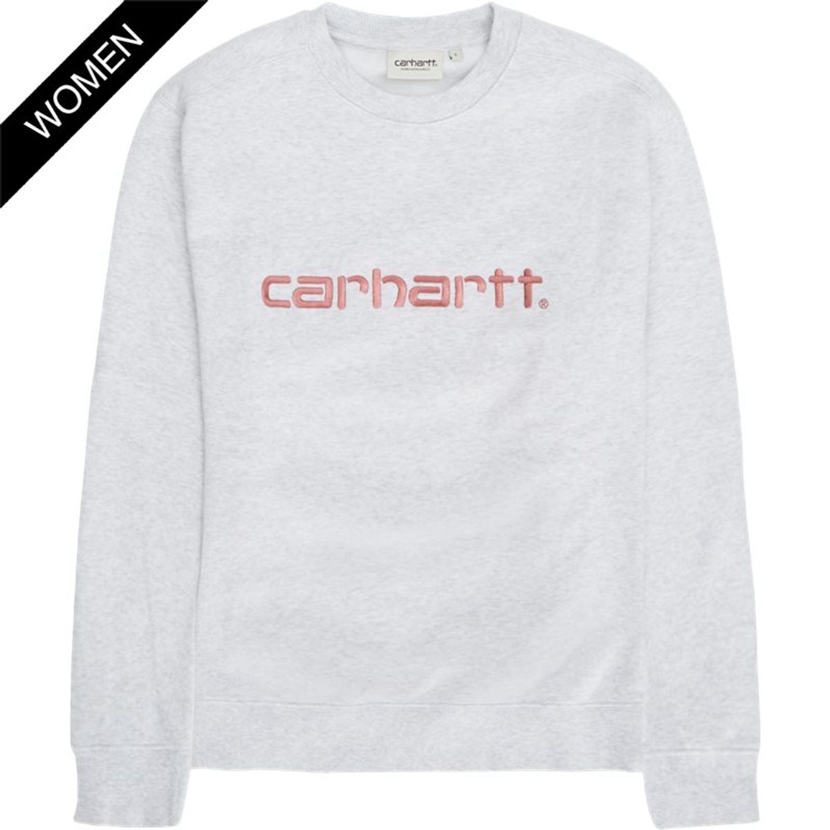 Carhartt Women W Carhartt Sweat I033647 Ash Heather/dusty Rose