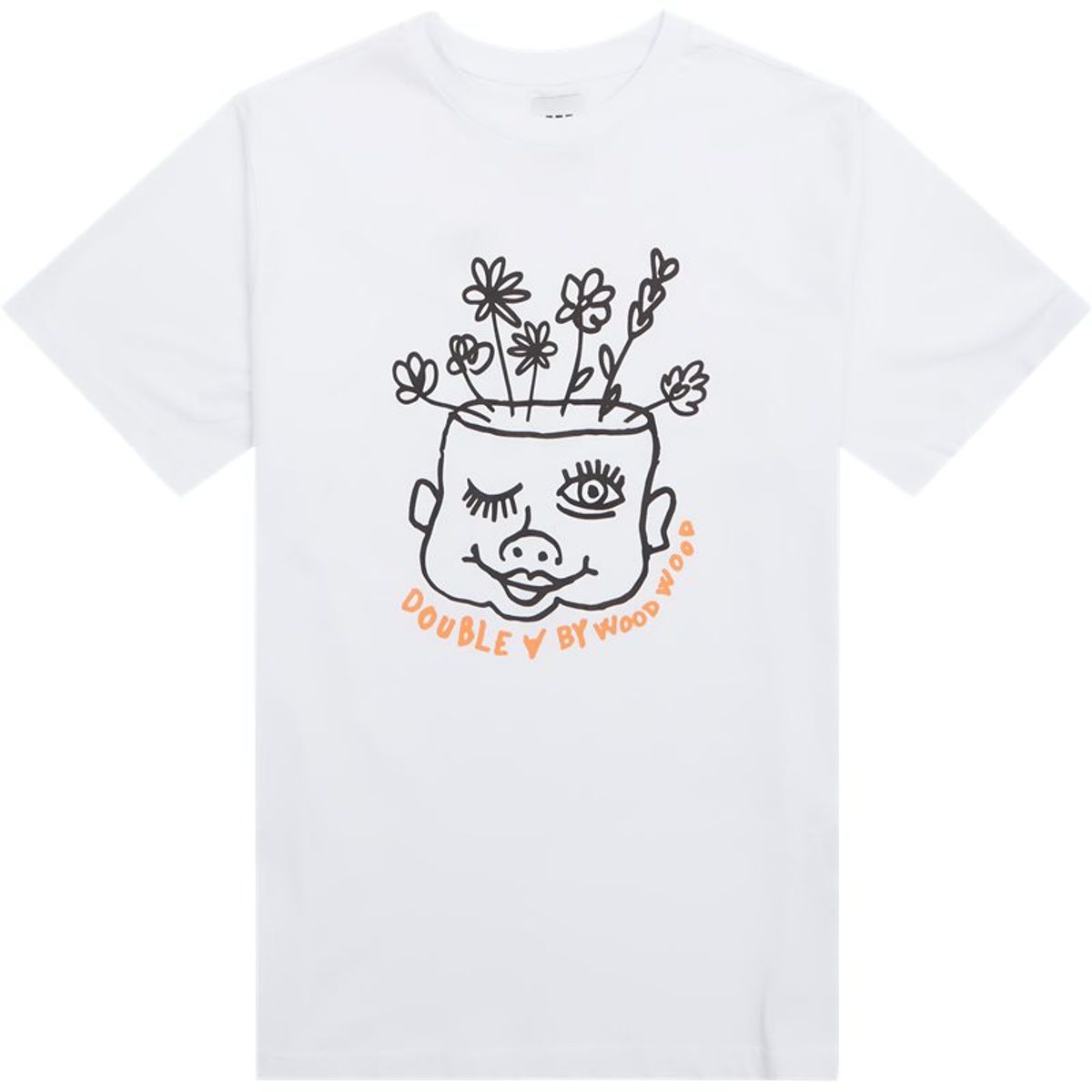 Wood Wood Asa Baby Face T-shirt Gots White