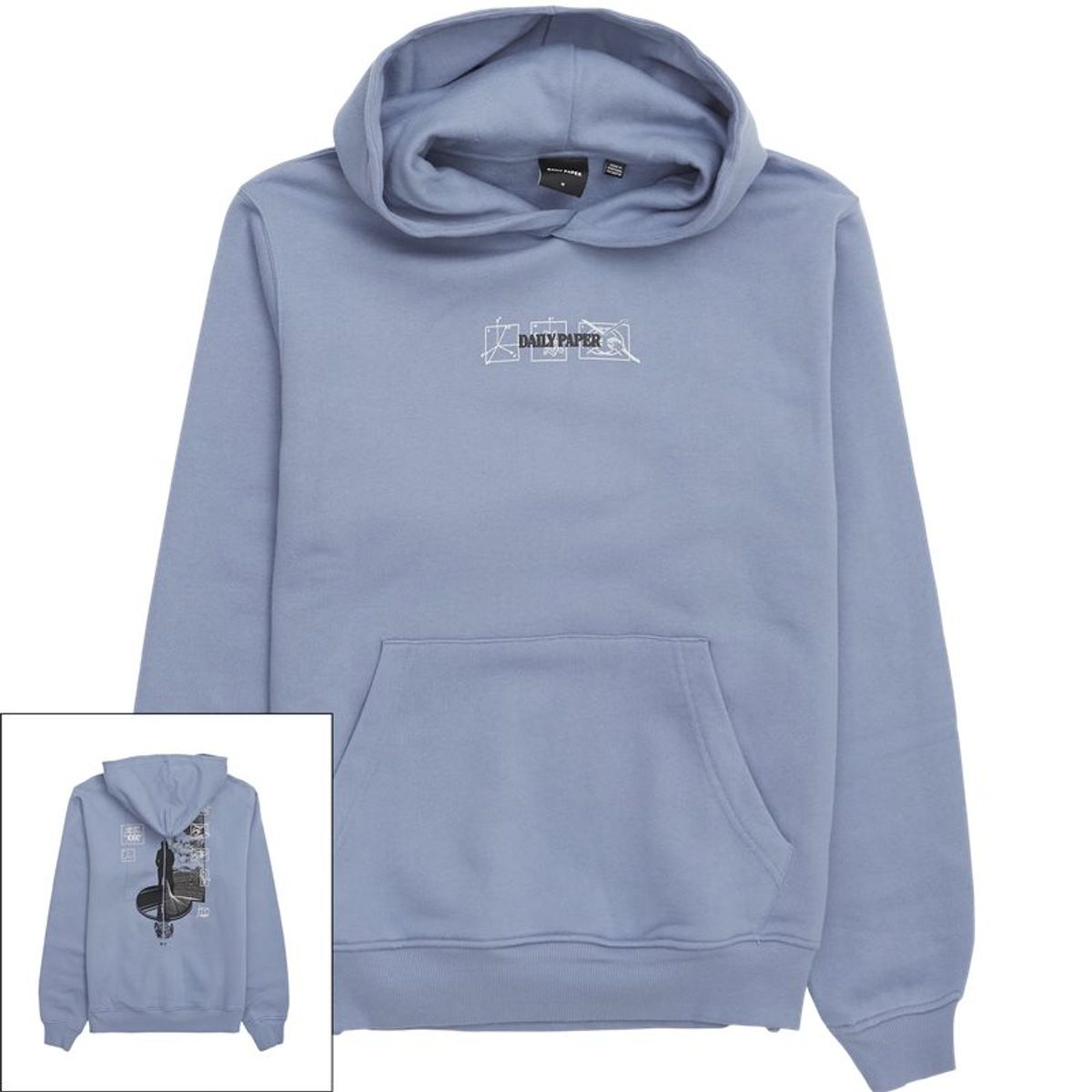 Daily Paper Mirror Hoodie Blue