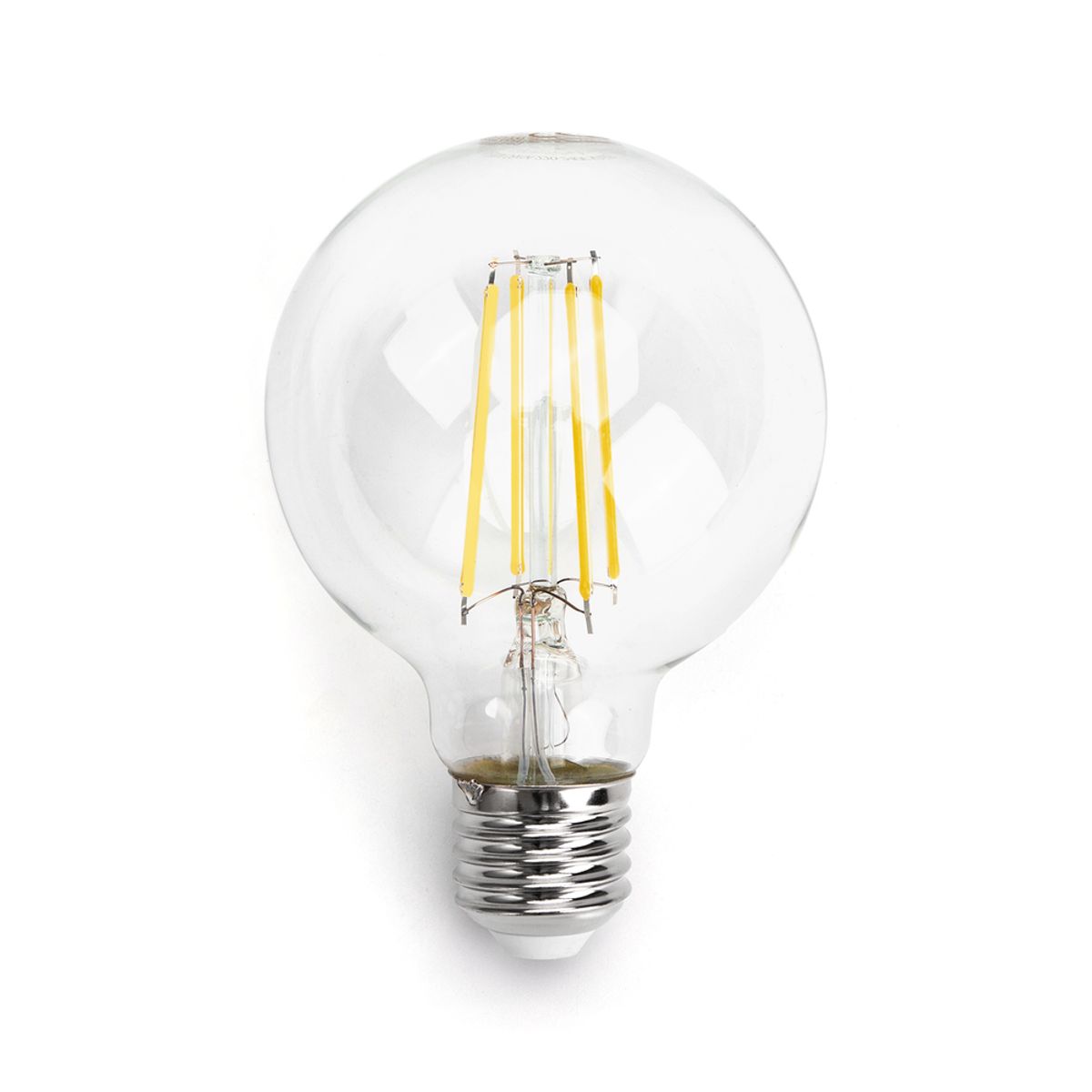 LED Filament pære G80 E27 8W 2700K Klar - Kulør : Varm