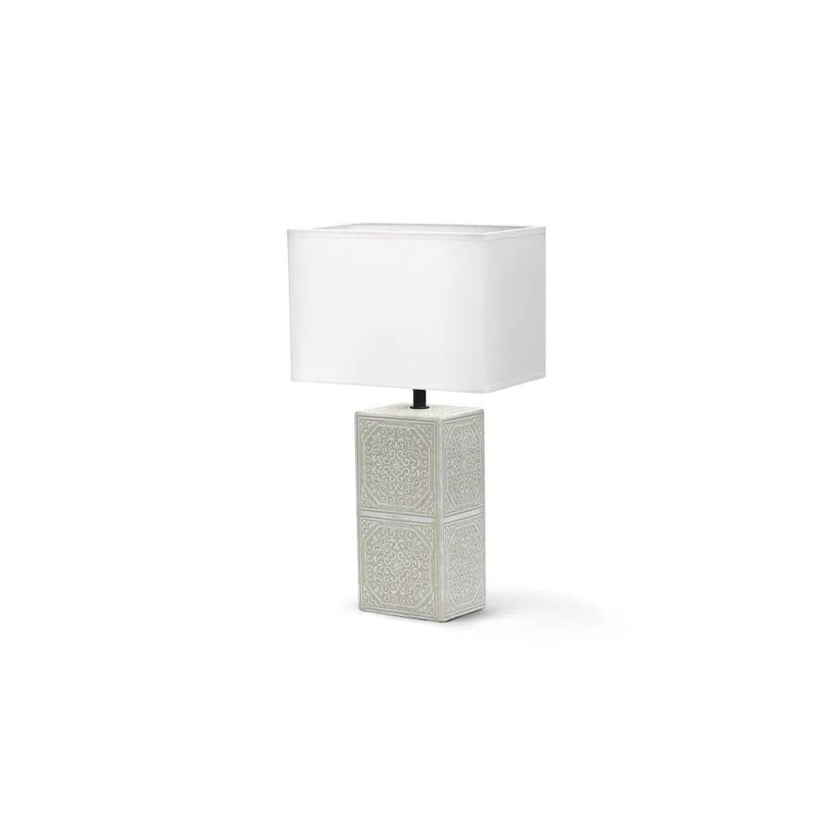 Keramik Bordlampe E14-09 - Hvid