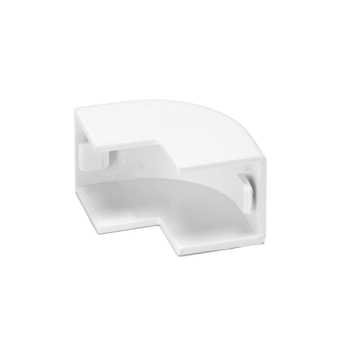 PVC Kabelkanal Ydre Bøjning - 15x10mm, 4stk, Hvid