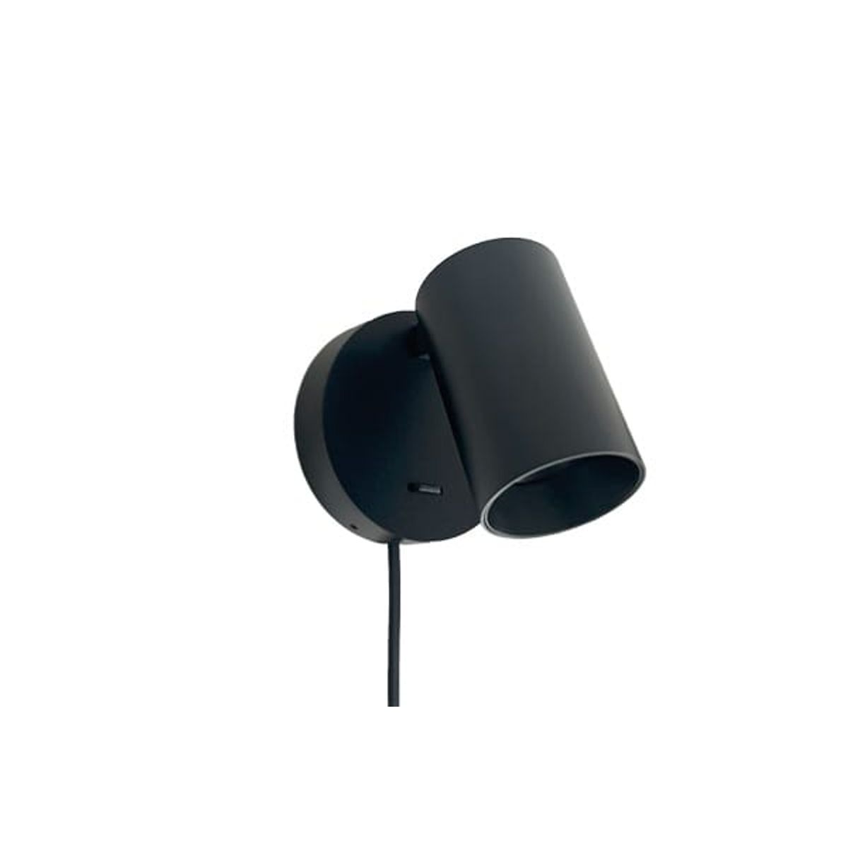 SpotOn1 Circle Wall W.Switch - SpotOn1 Circle Wall W.Switch GU10 - Black