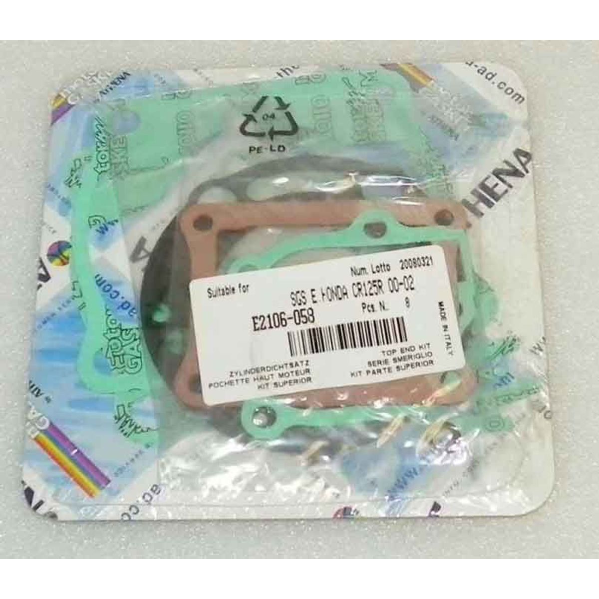 Top End Gasket Kit: Honda 125 CR 00-02 - E2106058