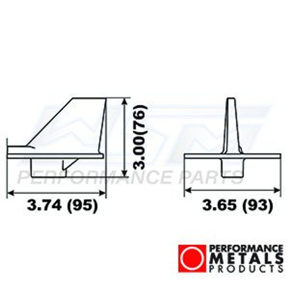 anode - aluminium - Yamaha trim fanen coun.rot. - PMC00121A