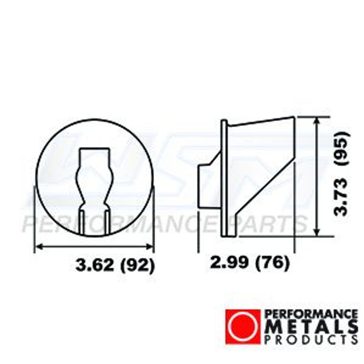 anode - aluminium - bravo trim cylinder horsershoe (stor) - PMC00047A