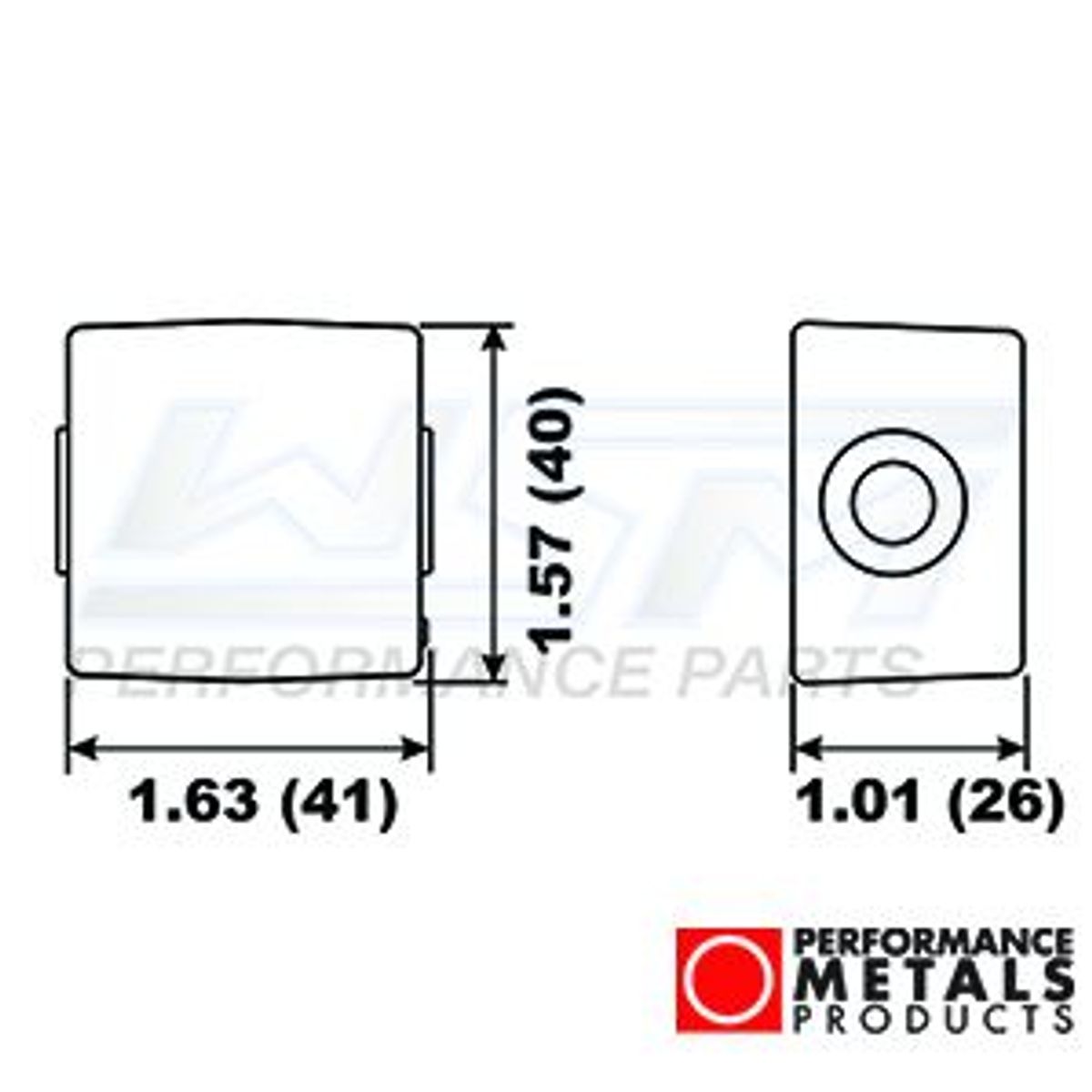 anode - aluminium - OMC konsol (sidelomme) - PMC00201A