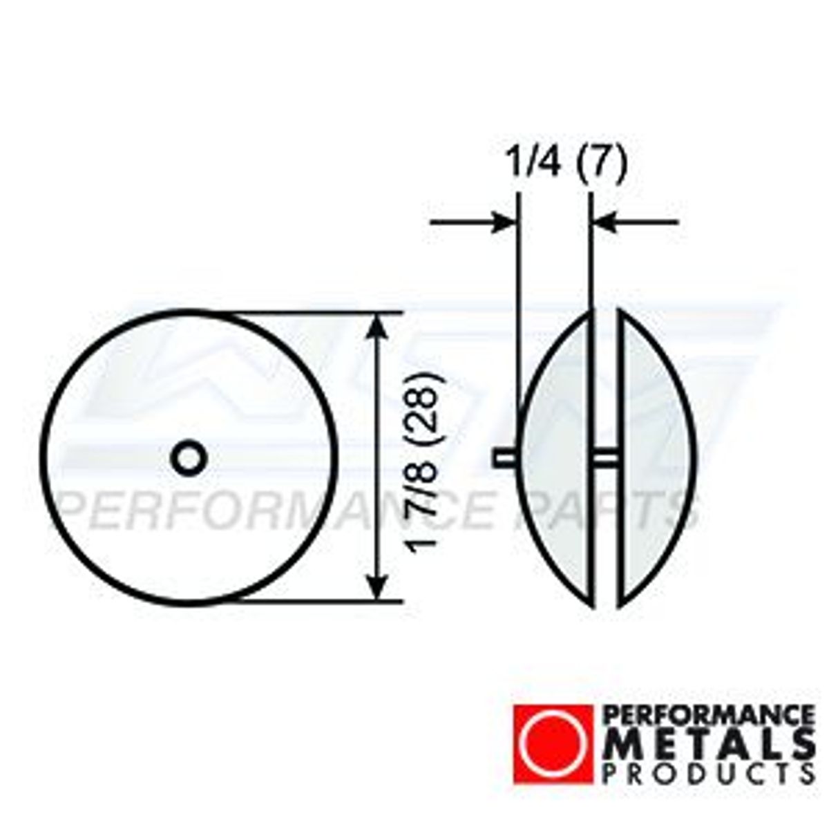 anode - aluminium - rorbladet 1 7/8 in. - PMCR1875A