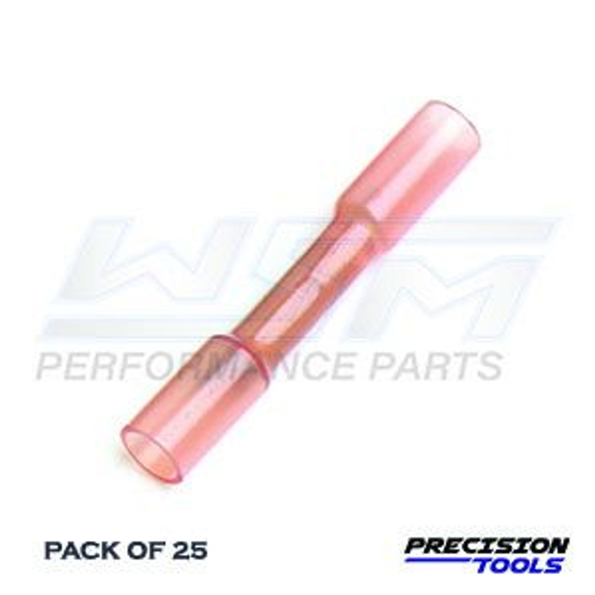 krympe butt stik krymperør 25 per pose 18-22 gauge pink - 996215