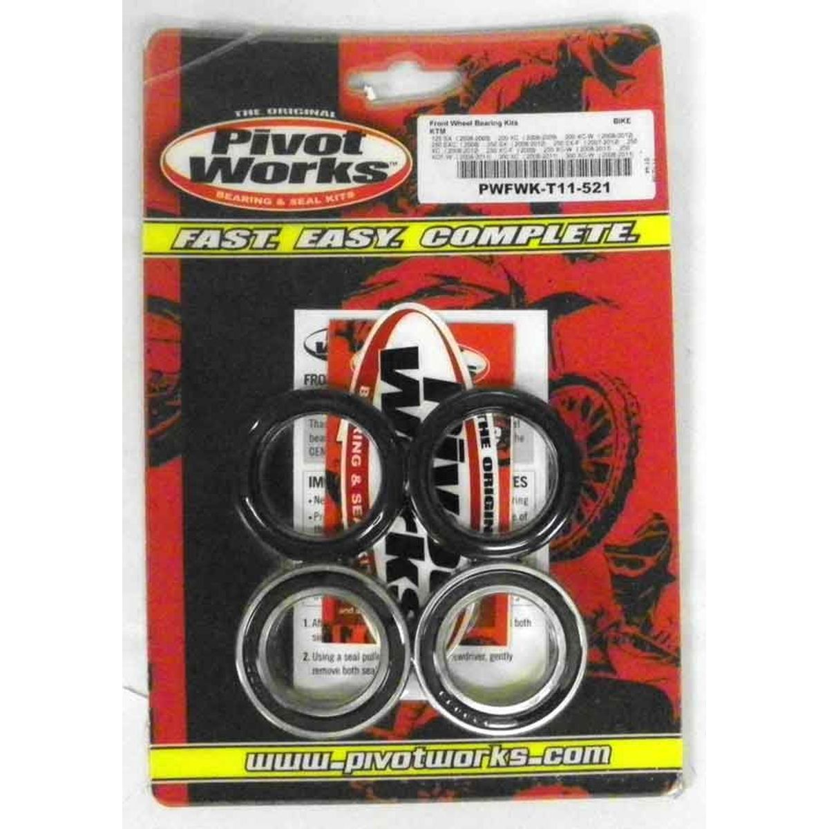 Bearing Kit, Wheel Front: Husqvarna / KTM 125-530 02-17 - PWFWKT11521