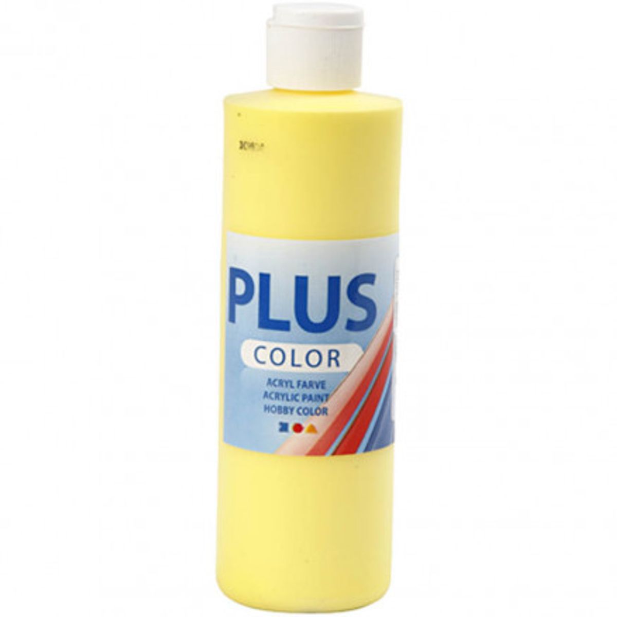 Plus Color hobbymaling, primær gul, 250 ml/ 1 fl.