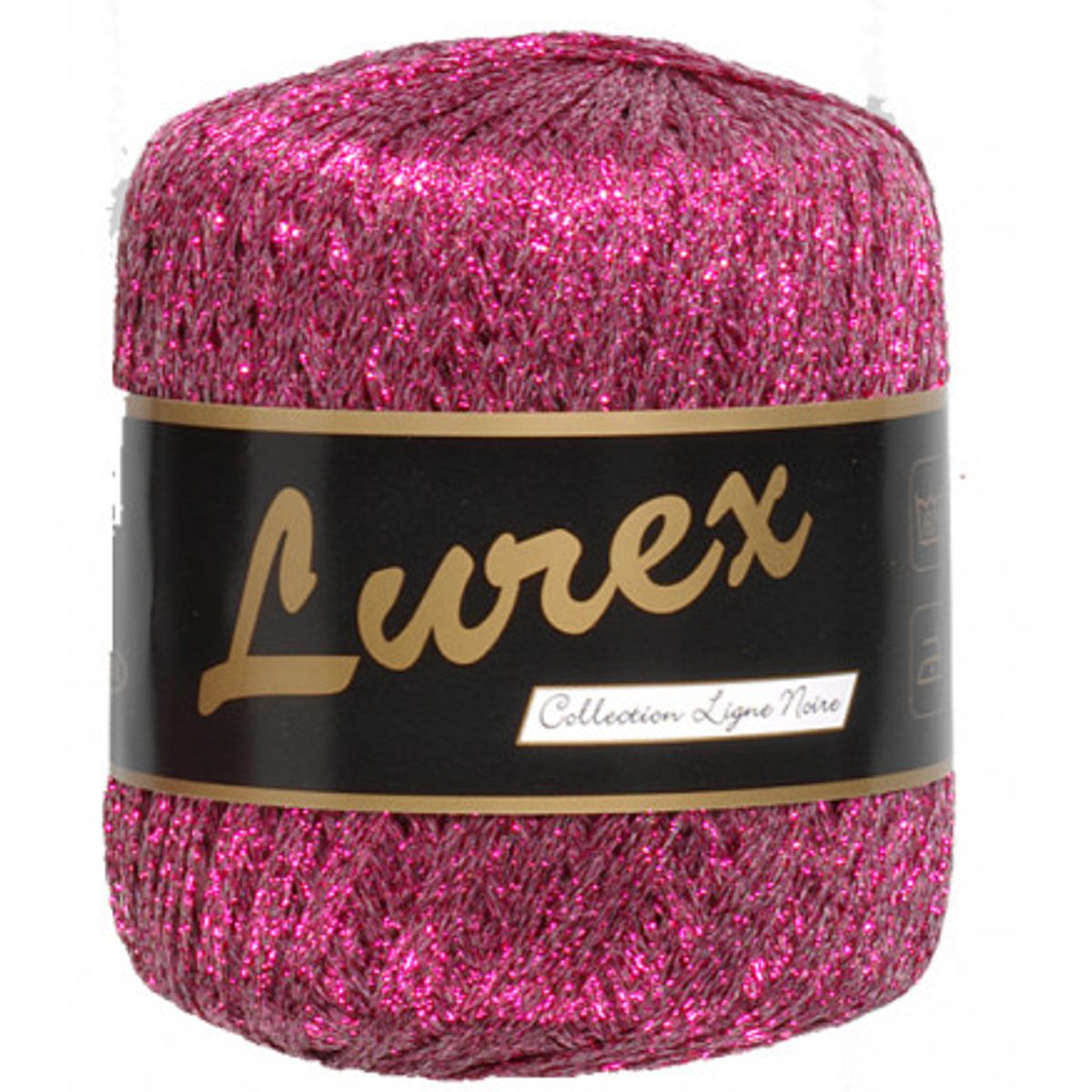 Lammy Lurex Garn 11 Mørk Rosa