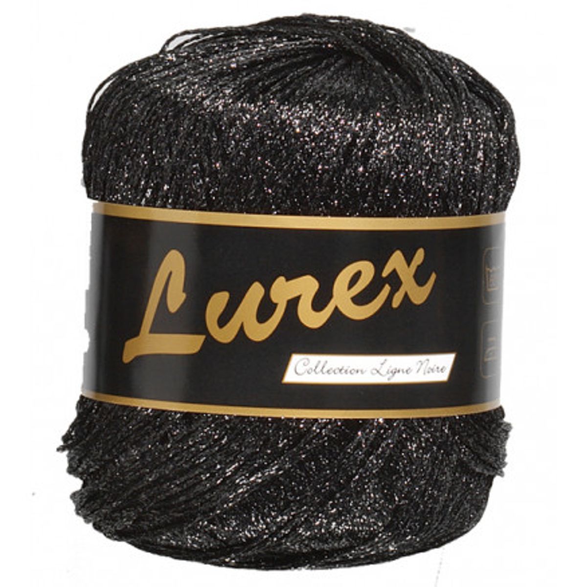 Lammy Lurex Garn 17 Sort