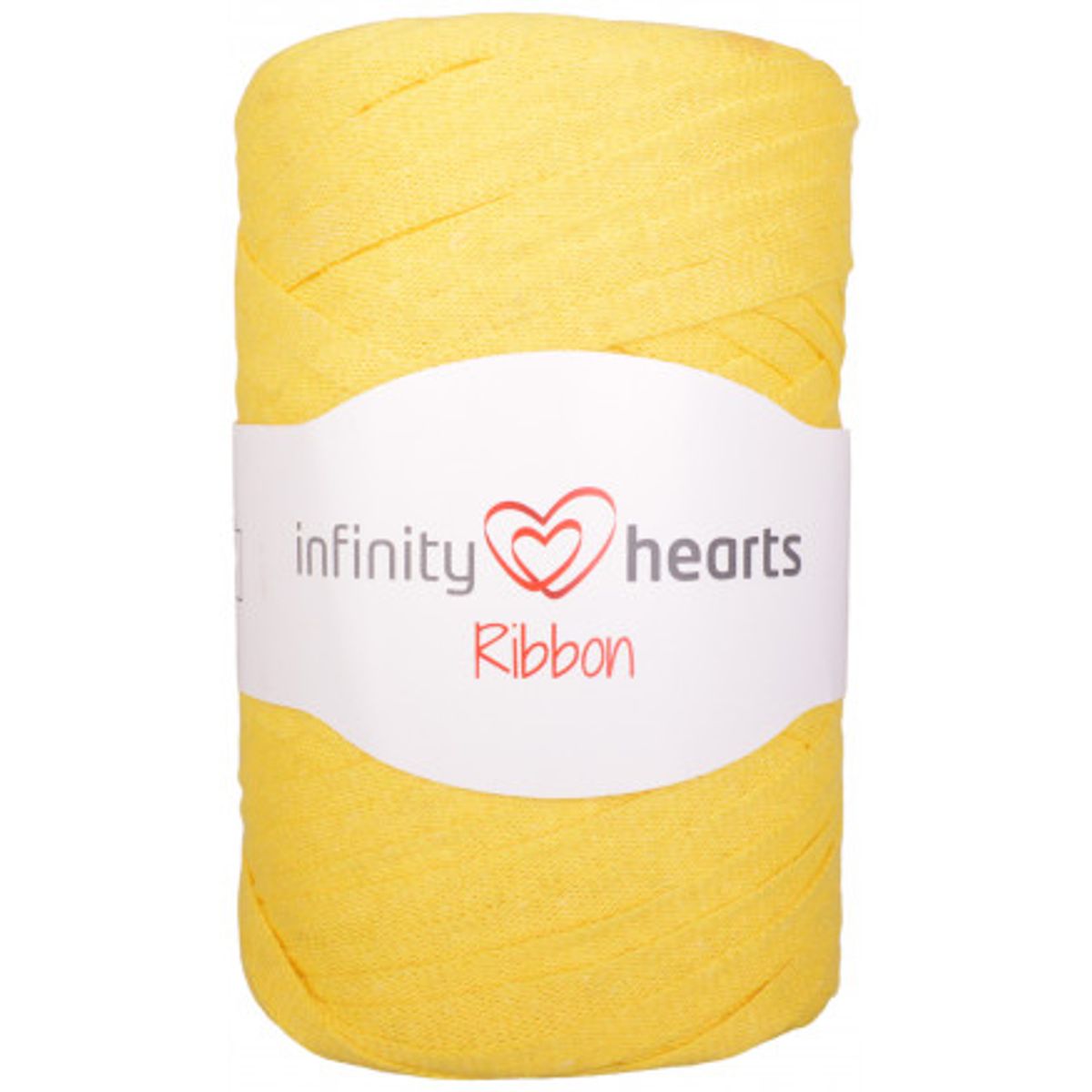 Infinity Hearts Ribbon Stofgarn 27 Gul