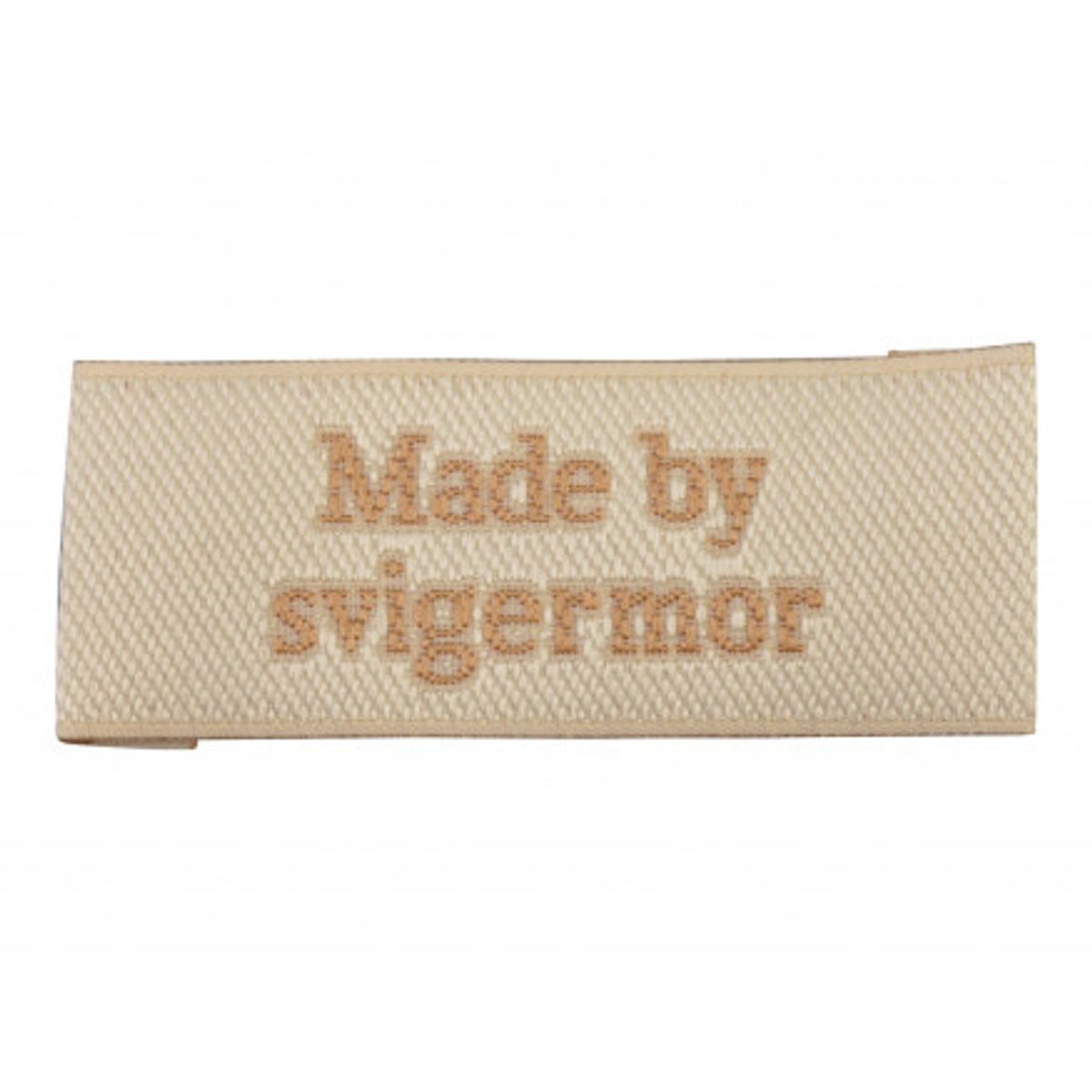 Label Made by Svigermor Sandfarve