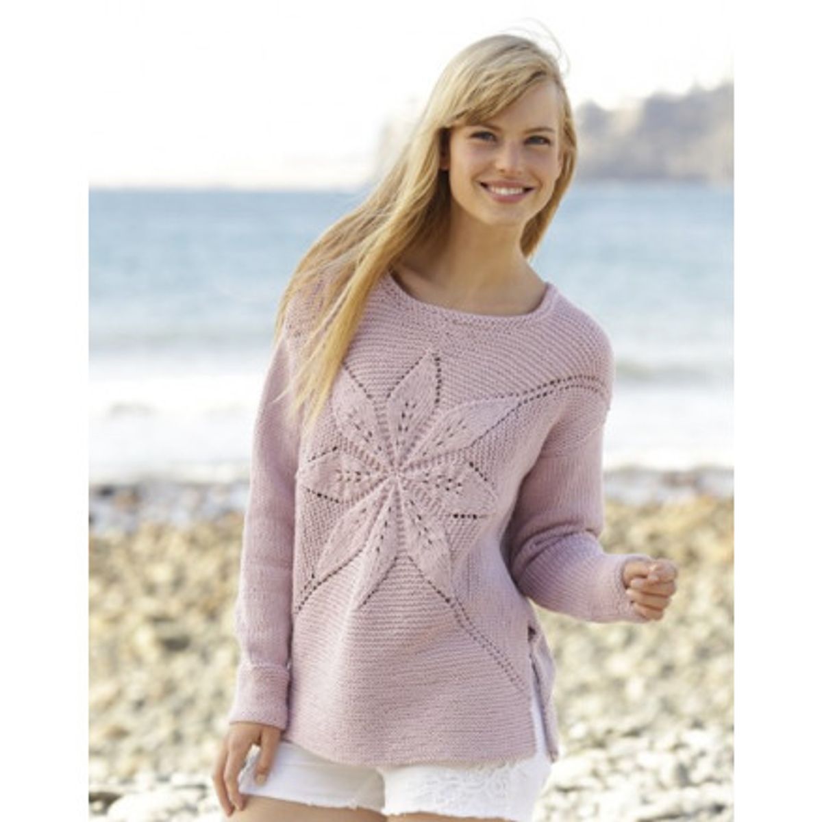 Morning Star by DROPS Design - Bluse Strikkeopskrift str. S - XXXL - Small