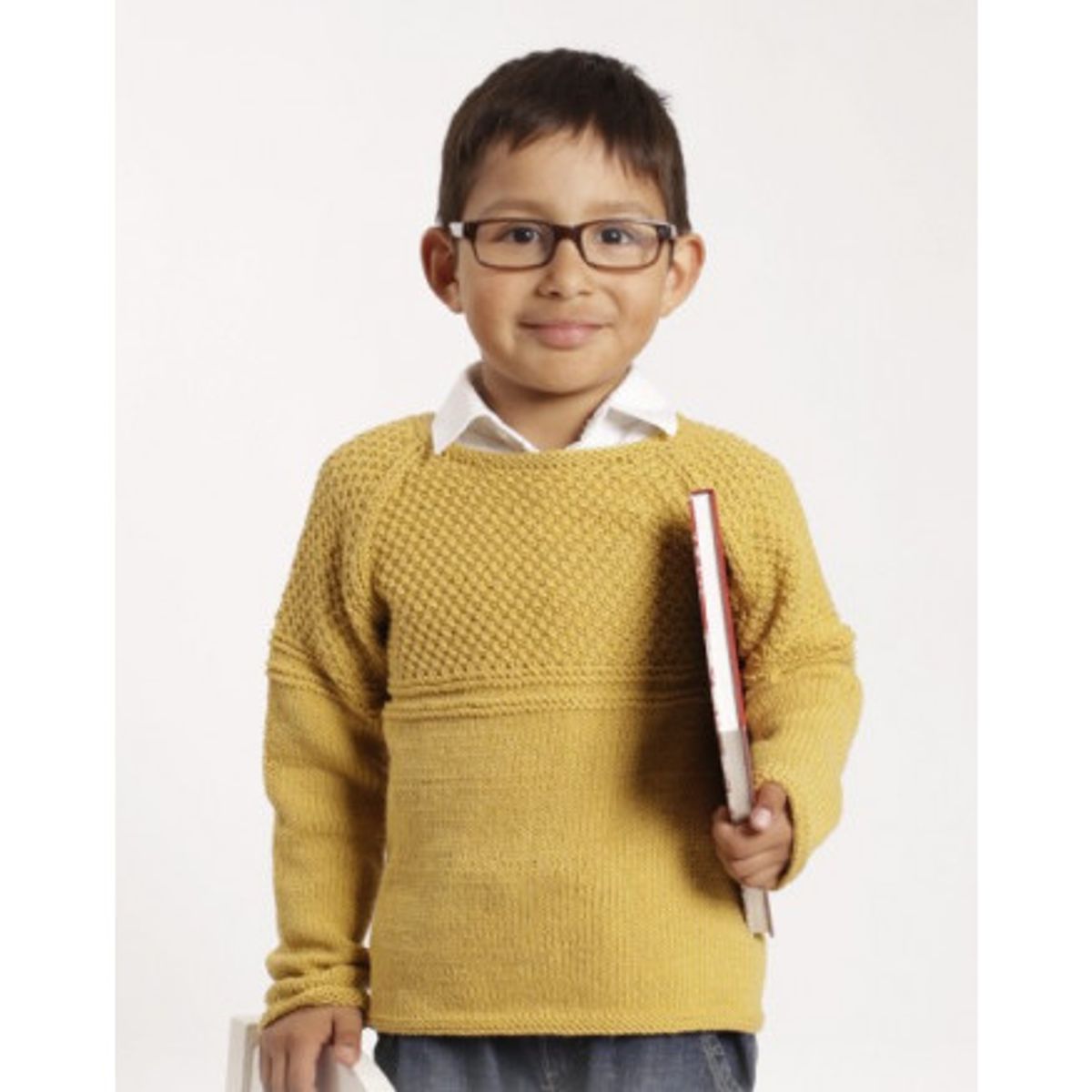 Clever Clark by DROPS Design - Bluse Strikkeopskrift str. 12/18 mdr - - 2 år