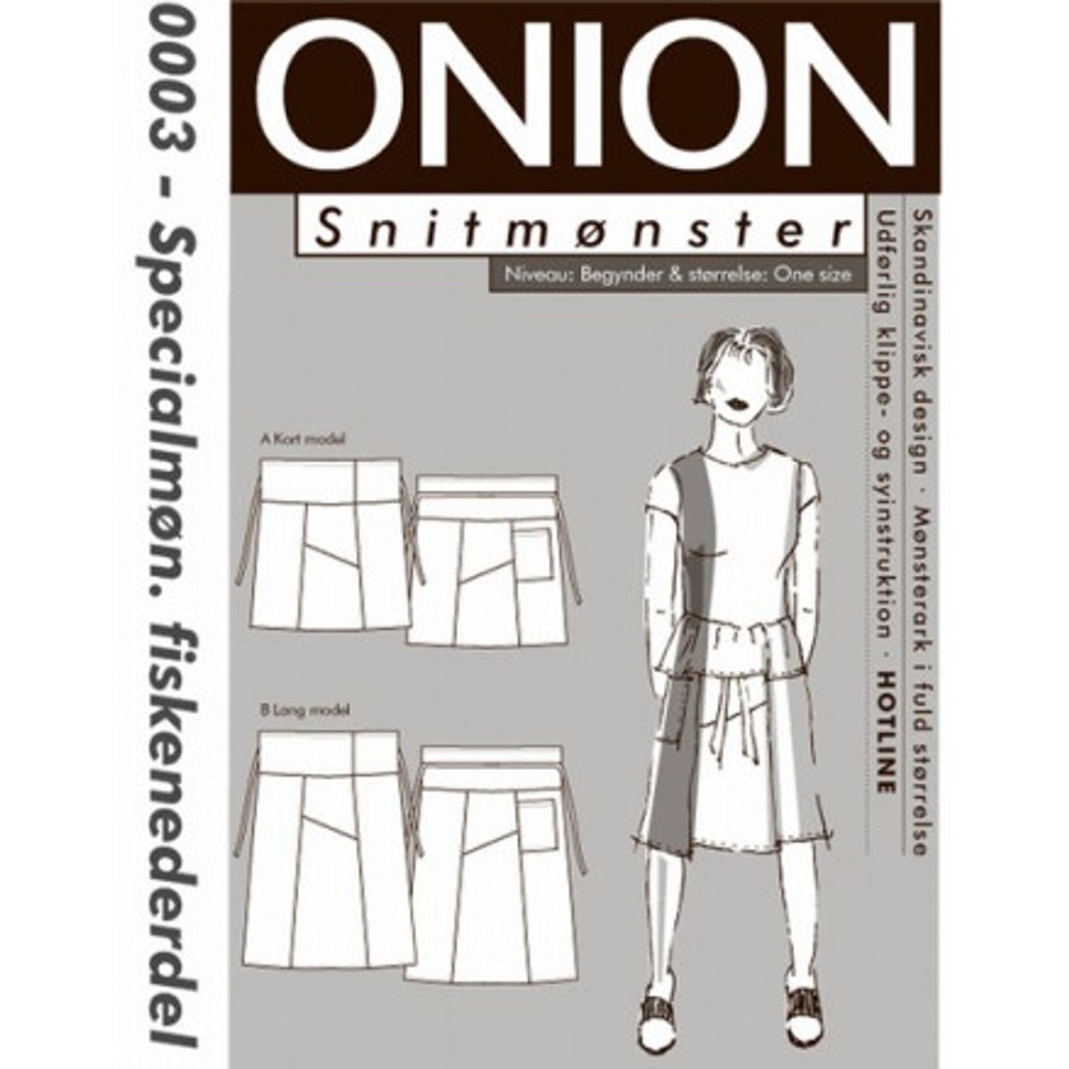 ONION Snitmønster 0003 Fiskenederdel One Size