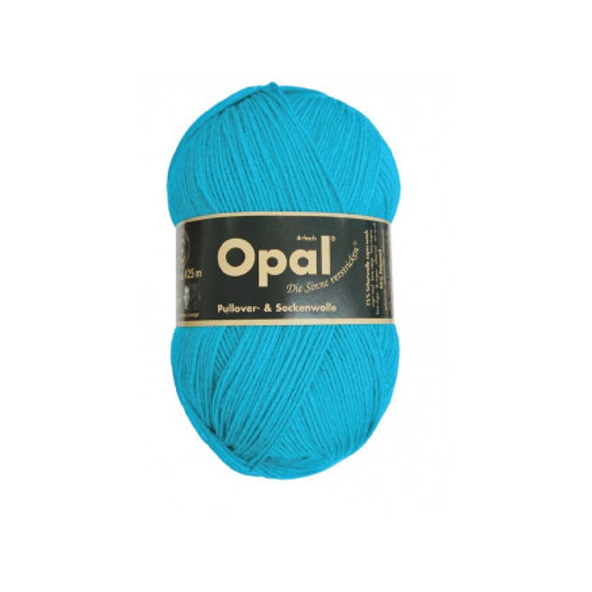 Opal Uni 4-trådet Garn Unicolor 5183 Turkis