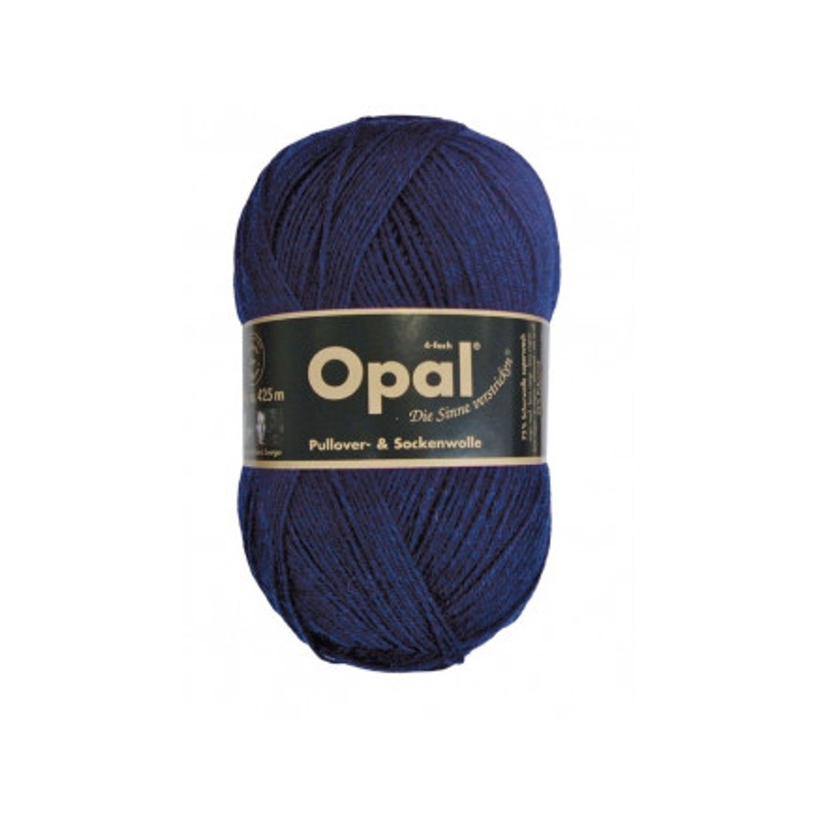 Opal Uni 4-trådet Garn Unicolor 5190 Marine