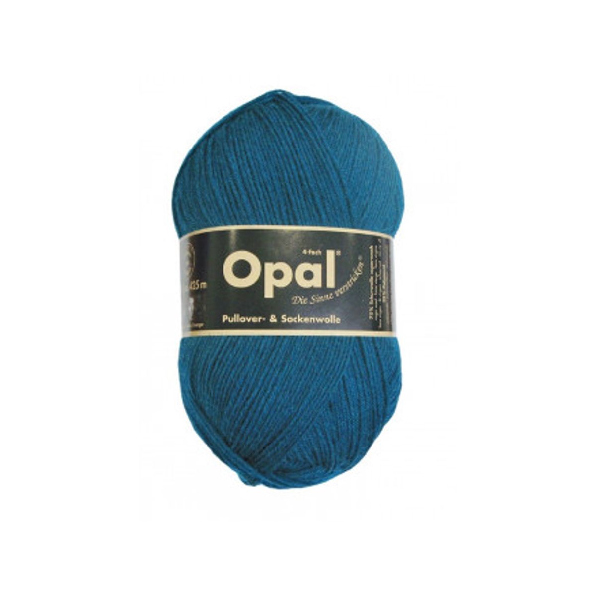 Opal Uni 4-trådet Garn Unicolor 5187 Petrol