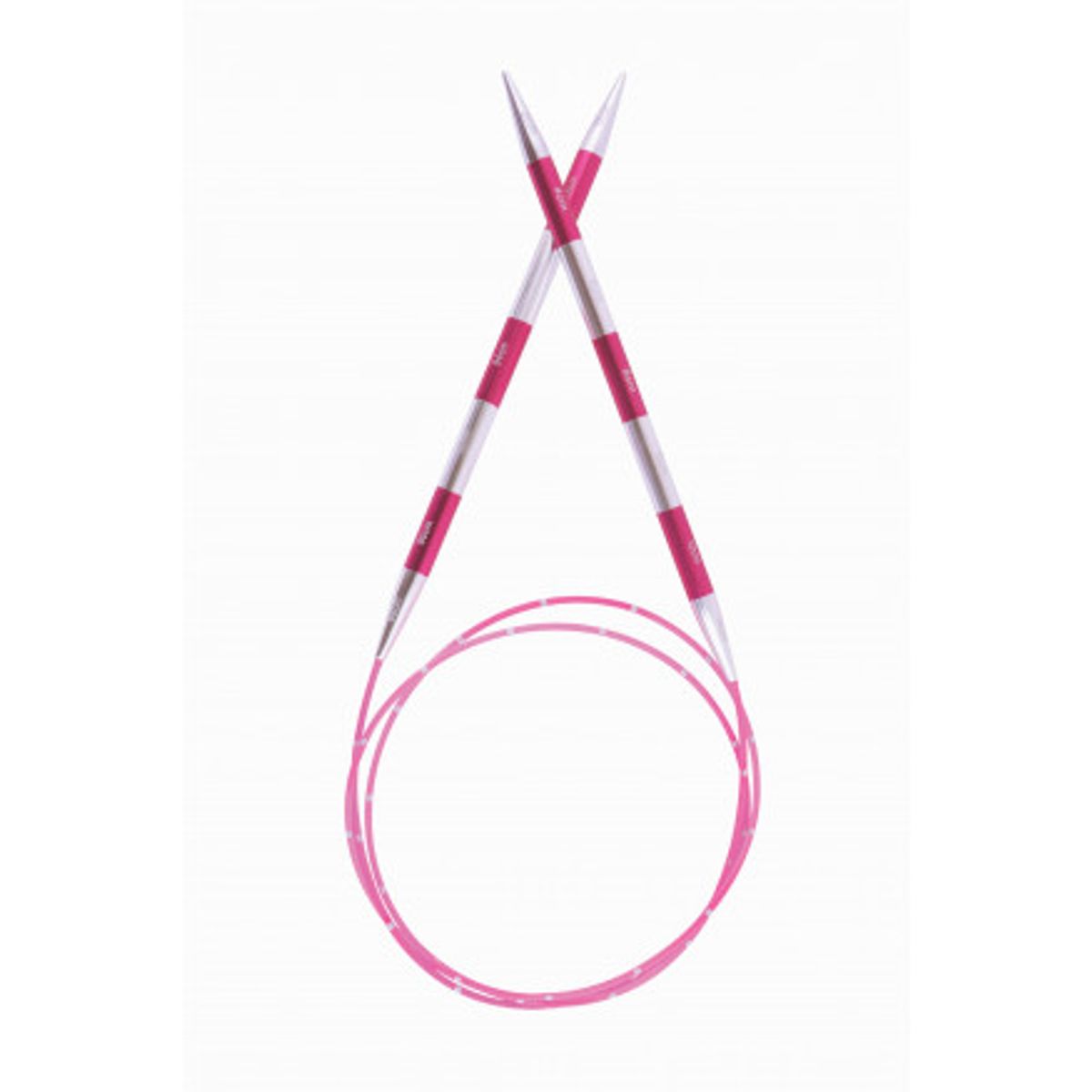 KnitPro SmartStix Rundpinde Aluminium 100cm Pink 10,00mm