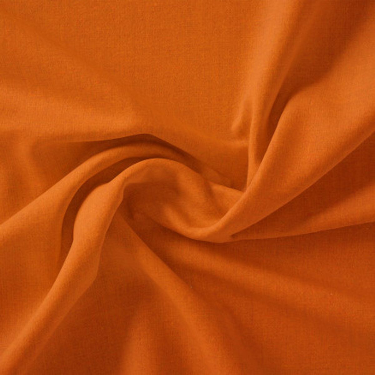 Swan Solid Bomuldslærred Stof 150cm 213 Brun orange - 50cm