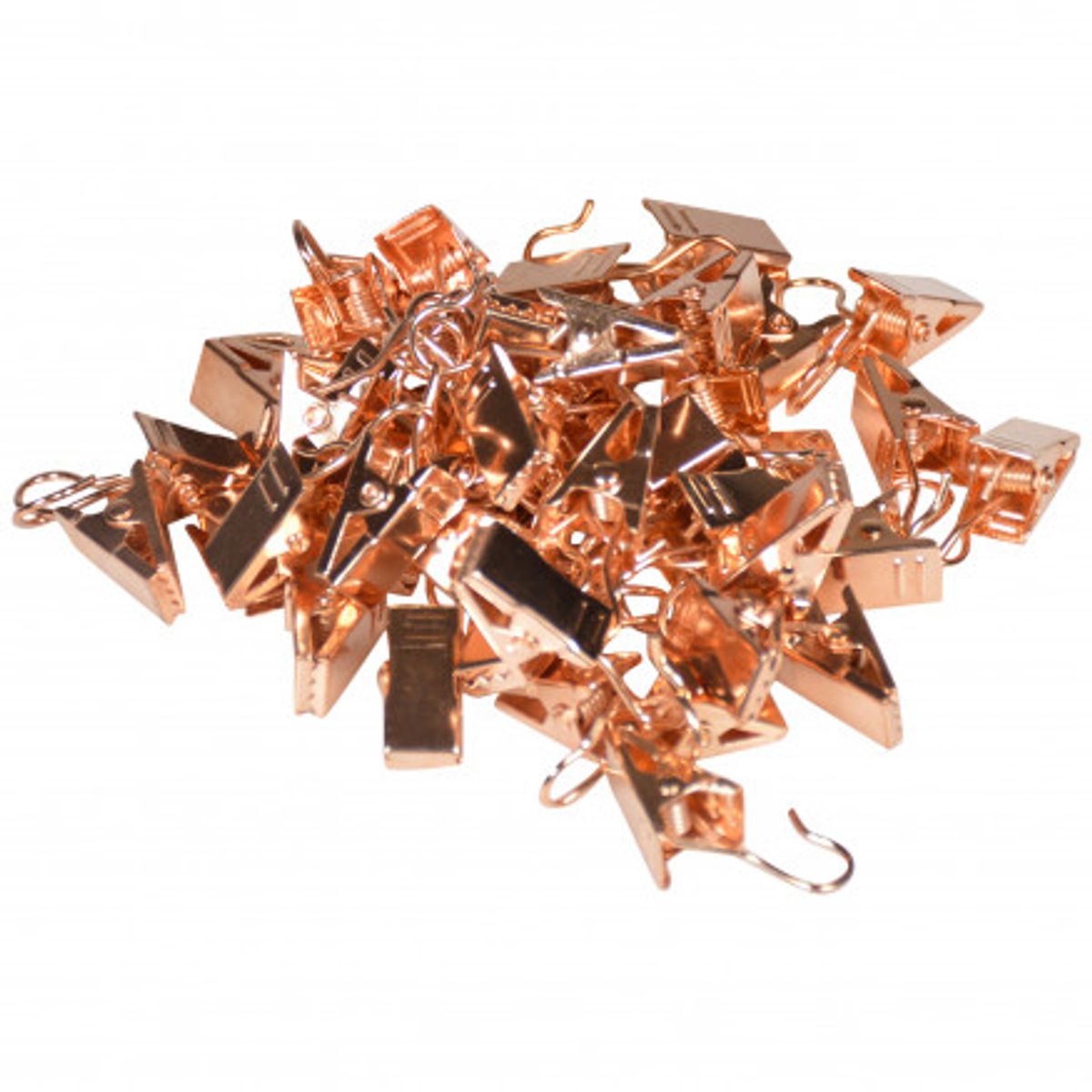 Infinity Hearts Metalclips Rosegold 18,3x9,2mm - 50 stk