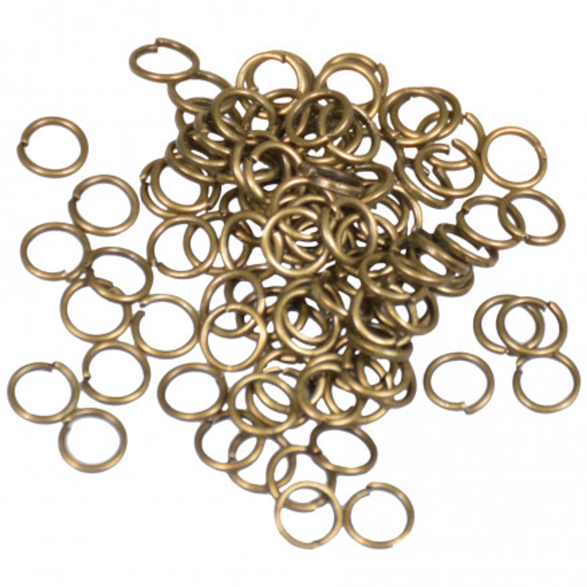 Infinity Hearts Splitring Jern Bronze 5x0,7mm - 100 stk