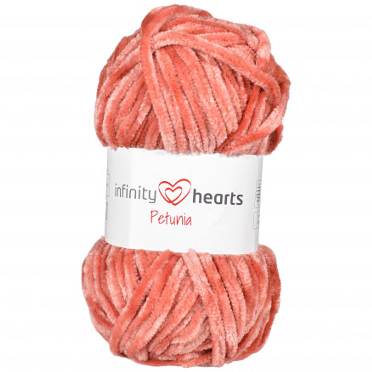 Infinity Hearts Petunia Garn 10 Koral