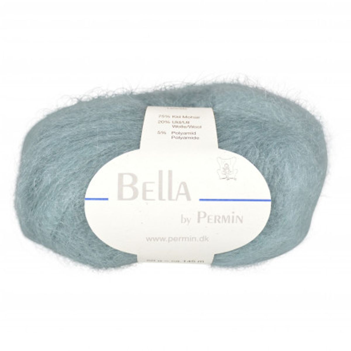 Permin Bella Mohair Garn 40 Patina Grøn