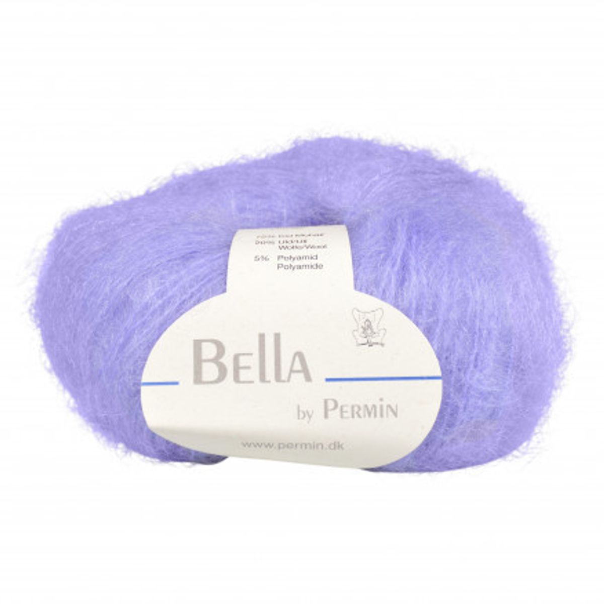 Permin Bella Mohair Garn 54 Lys Lilla