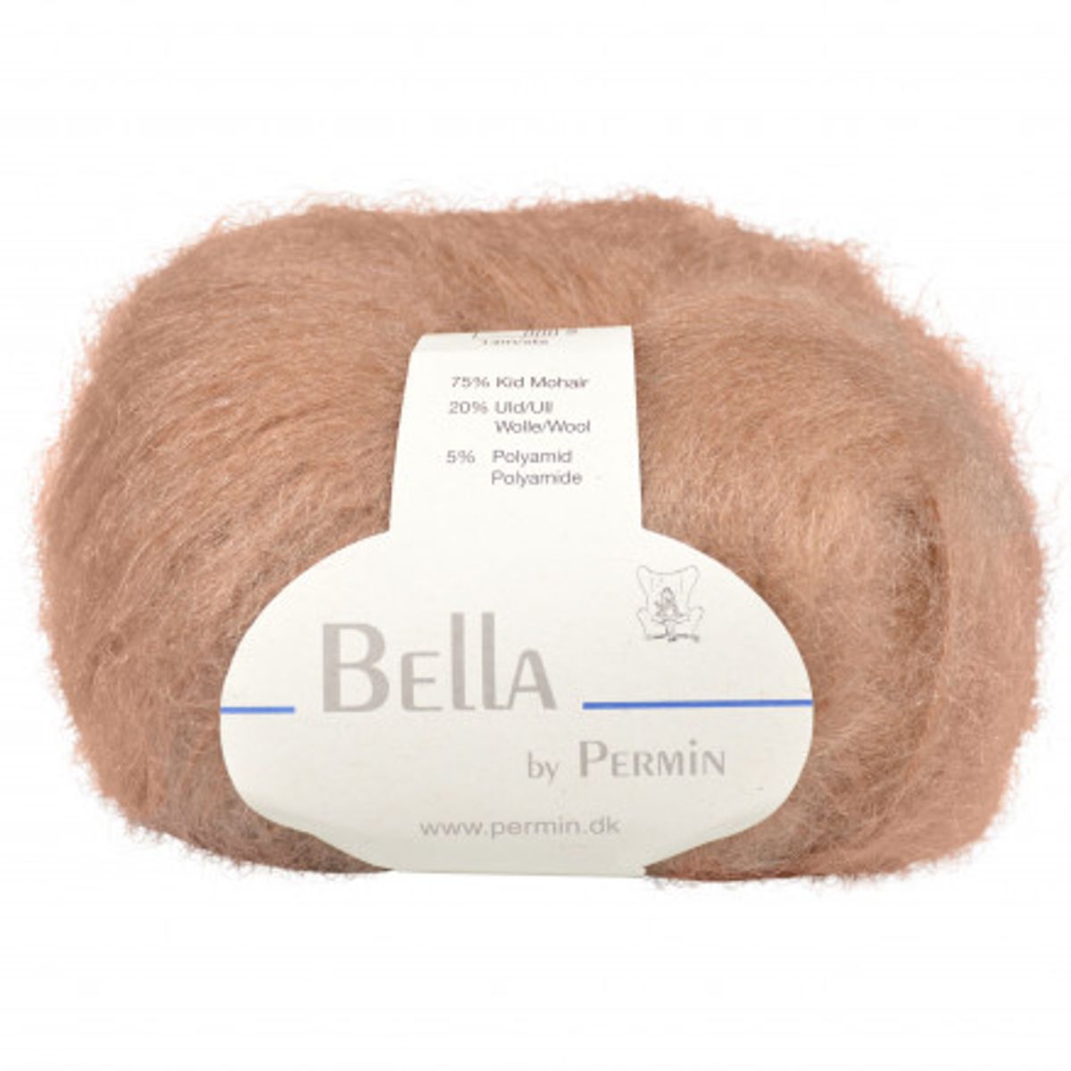 Permin Bella Mohair Garn 57 Kamel