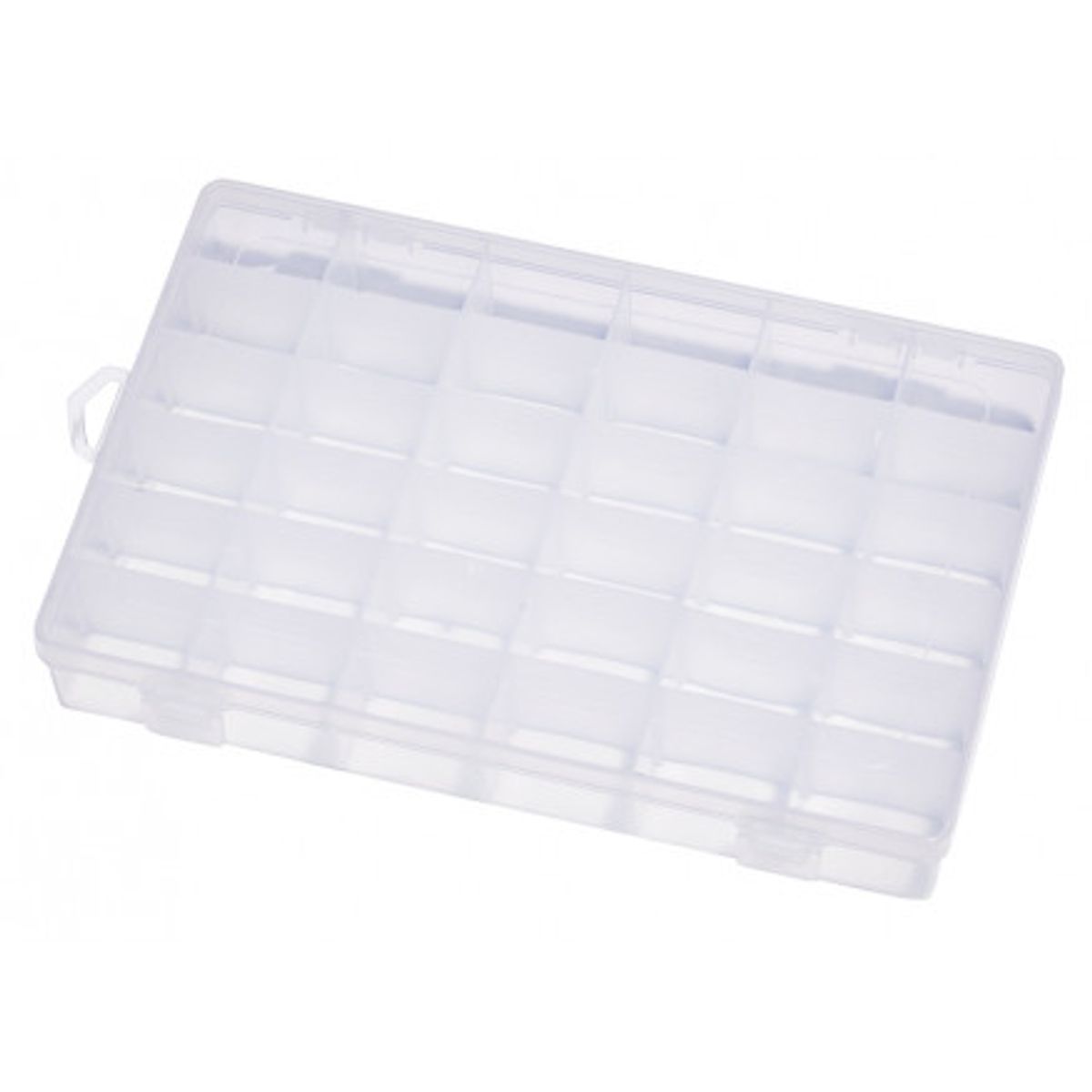 Sortiment Boks Plastik Transparent 27,5x17,5x4,3cm - 36 rum